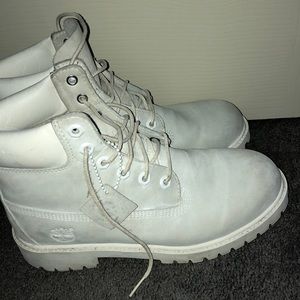 White Timberland Boots